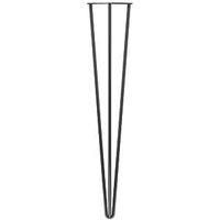 Rothley 3-Pin Hairpin Worktop Leg Gun Metal 710mm (266PP)