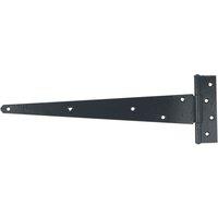 GateMate Black Straight Premium Strong Tee Hinge 150mm x 18" x 450mm 2 Pack (266YV)