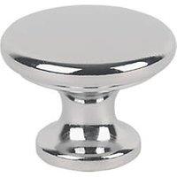 Essentials Traditional Classic Disc Knobs Polished Chrome 30mm 2 Pack (26748)