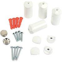 Kudox 30mm x 70mm White Radiator Bracket Kit (26774)