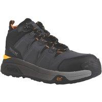 Regatta Hyperfort S1P Size 7 Black/Gun Metal Waterproof Safety Boots (267JW)