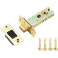 Smith & Locke Brushed Brass Tubular WC Deadbolt 76mm Case - 57mm Backset (267TE)