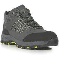 Regatta Sandstone SB Size 8 Briar/Lime Water-Resistant Steel Toe Cap Safety Boots (268JR)