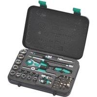 Wera 8100 SA 2 Zyklop Speed 1/4" Drive Ratchet & Socket Set 42 Pcs (269FP)