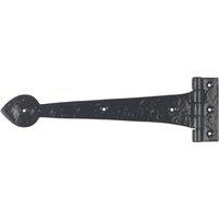 GateMate Black Straight Ornamental Heavy Duty Tee Hinges 106mm x 12" x 300mm 2 Pack (269YV)