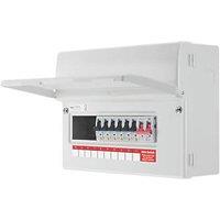 British General Fortress 12-Module 10-Way Part-Populated Main Switch Consumer Unit (270VF)