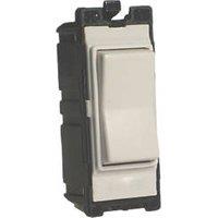 Varilight PowerGrid 10AX 2-Way Grid Retractive Switch White with Colour-Matched Inserts (27120)