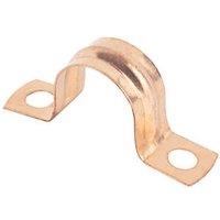 Essentials 15mm Pipe Clips Copper 10 Pack (2716J)