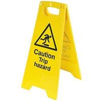 Caution Trip Hazard A-Frame Safety Sign 600mm x 290mm (2717H)