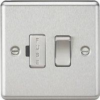 Knightsbridge 13A Switched Fused Spur Brushed Chrome (271TX)