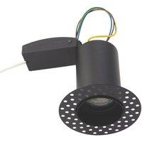 Saxby Ravel Fixed Fire Rated Downlight Matt Black (271VY)