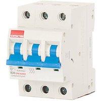 Contactum Defender 20A TP B Curve 3-Phase MCB (272HA)