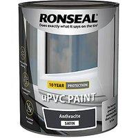 Ronseal 750ml Anthracite Satin Self Priming uPVC Paint (272KK)