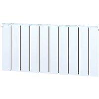 Towelrads Hanworth Plus 400mm x 960mm 3378BTU White Horizontal Designer Radiator (272RY)