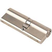 Yale Fire Rated 1 Star Double Euro Cylinder Lock BS 35-45 (90mm) Satin Nickel (27331)