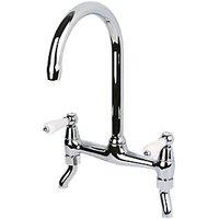 Swirl Allegro Surface-Mounted Deck Sink Mixer Kitchen Tap Chrome (27341)