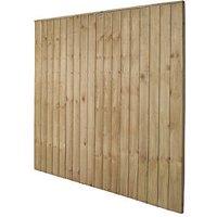 Forest Vertical Board Closeboard Garden Fencing Panel Natural Timber 6' x 6' Pack of 3 (273FL)