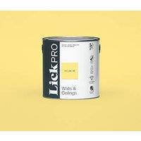 LickPro Max+ 2.5Ltr Yellow 06 Eggshell Emulsion Paint (273JY)