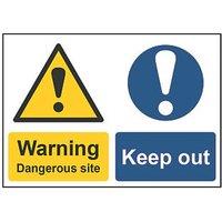 Essentials "Warning Dangerous Site Keep out" Sign 420mm x 594mm (274HL)