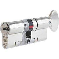 Yale Fire Rated 3 Star Thumbturn Platinum Euro Profile Cylinder 35-35 (70mm) Nickel (2752T)