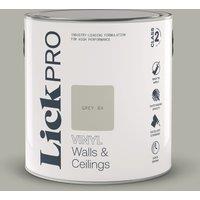 LickPro 2.5Ltr Grey 04 Vinyl Matt Emulsion Paint (275TM)