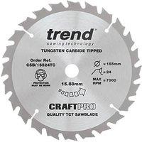 Trend CraftPro CSB/16548TC Wood Circular Saw Blade for Cordless Saws 165mm x 15.88mm 48T (276XG)