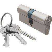 Smith & Locke Fire Rated 1 Star Double Double Cylinder Lock 35-35 (70mm) Satin Nickel (279TE)