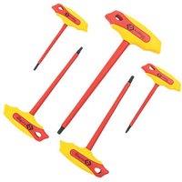 C.K Metric VDE Insulated T-Handle Hex Key Set 5 Pieces (280PV)