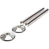 Talon Snappit Radiator Tail Pipe Covers Chrome Effect 18mm x 200mm 2 Pack (280RJ)
