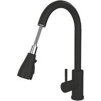 ETAL Bucks Pull-Out Spray Mixer Tap Matt Black (280XT)