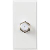 Knightsbridge Modular F-Type Satellite Socket White (280YA)
