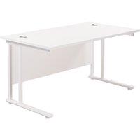 TC Group 4-Shelf Cupboard White/Beech 800mm x 2000mm (281TT)