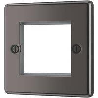 LAP 2-Module Modular Faceplate Black Nickel (28248)