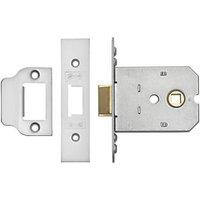 Eurospec Satin Chrome Flat Mortice Latch 76mm Case - 55mm Backset (2826T)