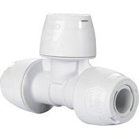 Hep2O Plastic Push-Fit Equal Keyless Tee 10mm 10 Pack (282RE)