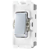 British General Nexus 20A Grid DP Control Switch Polished Chrome (282RF)