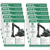 Scafftag Excavator Tag Inserts 10 Pack (282YU)