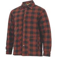 Site Fleece Shirt Jacket Red/Black Large 50" Chest (283HL)