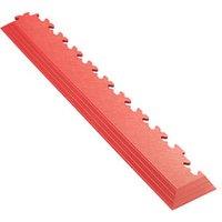 Garage Floor Tile Company X Joint Interlocking Corner Edge Ramps Red 587mm x 90mm 2 Pack (283RV)