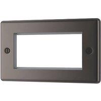 LAP 4-Module Modular Faceplate Black Nickel (28470)