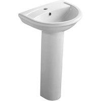 Ideal Standard Della Full Pedestal Basin 1 Tap Hole 540mm (2848T)