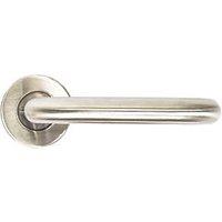 Dorma Pure 8100 Lever on Rose Door Handles Pair Satin Aluminium (2855P)