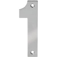 Eclipse Door Numeral 1 Polished Stainless Steel 100mm (285FT)