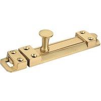 Smith & Locke Straight Door Bolt Brass-Effect 100mm (285PY)