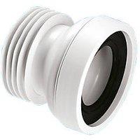 McAlpine Rigid Straight WC Pan Connector White 120mm (2866P)