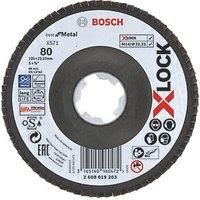 Bosch X-Lock Metal 80 Grit Flap Disc 125mm (5") (286HJ)