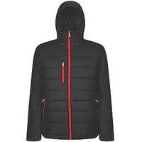 Regatta Navigate Thermal Jacket Black/Classic Red X Large 43.5" Chest (286HW)