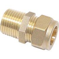 Flomasta Brass Compression Adapting Male Coupler 22mm x 3/4" (286KR)