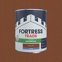 Fortress Trade 750ml Mahogany Satin Water-Based Exterior Wood Stain (286PC)