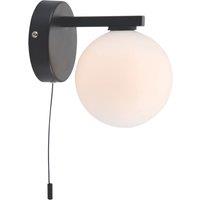 Saxby Nexus Bathroom Wall Light Black/White (286RE)